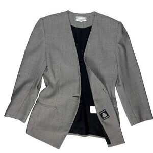 Braemar Petites by Jeremy Scott Womens Size 4 Single-Button Blazer Jacket